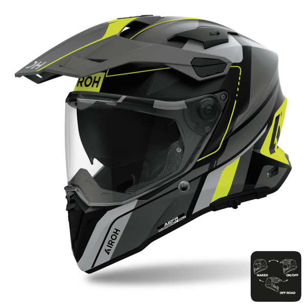 Airoh Airoh commander 2 helmet skip yellow matt - xxxl (64cm)
